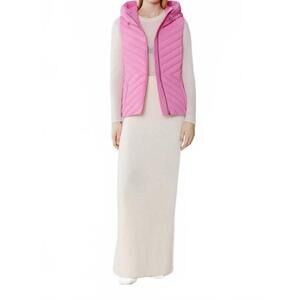 NEW SOIA&KYO estelle hooded vest in pink treat